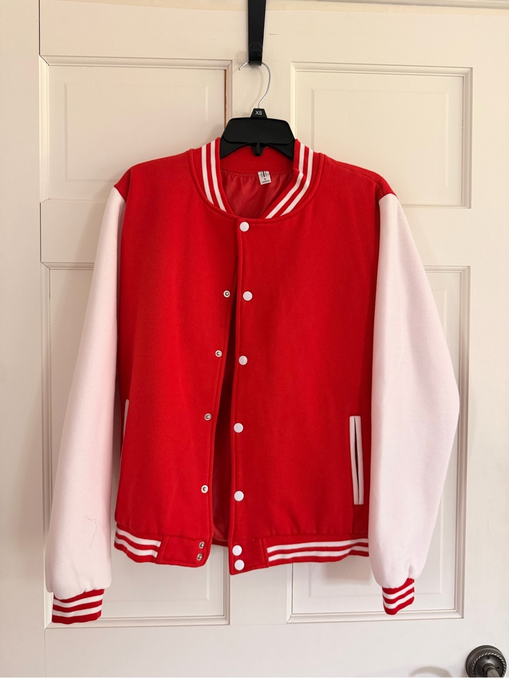 Classic Red and White Varsity Jacket